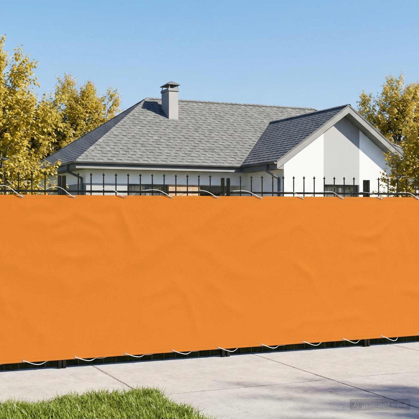 Balkono privatumo ekranas 200 x 700 cm Audinys su PU danga