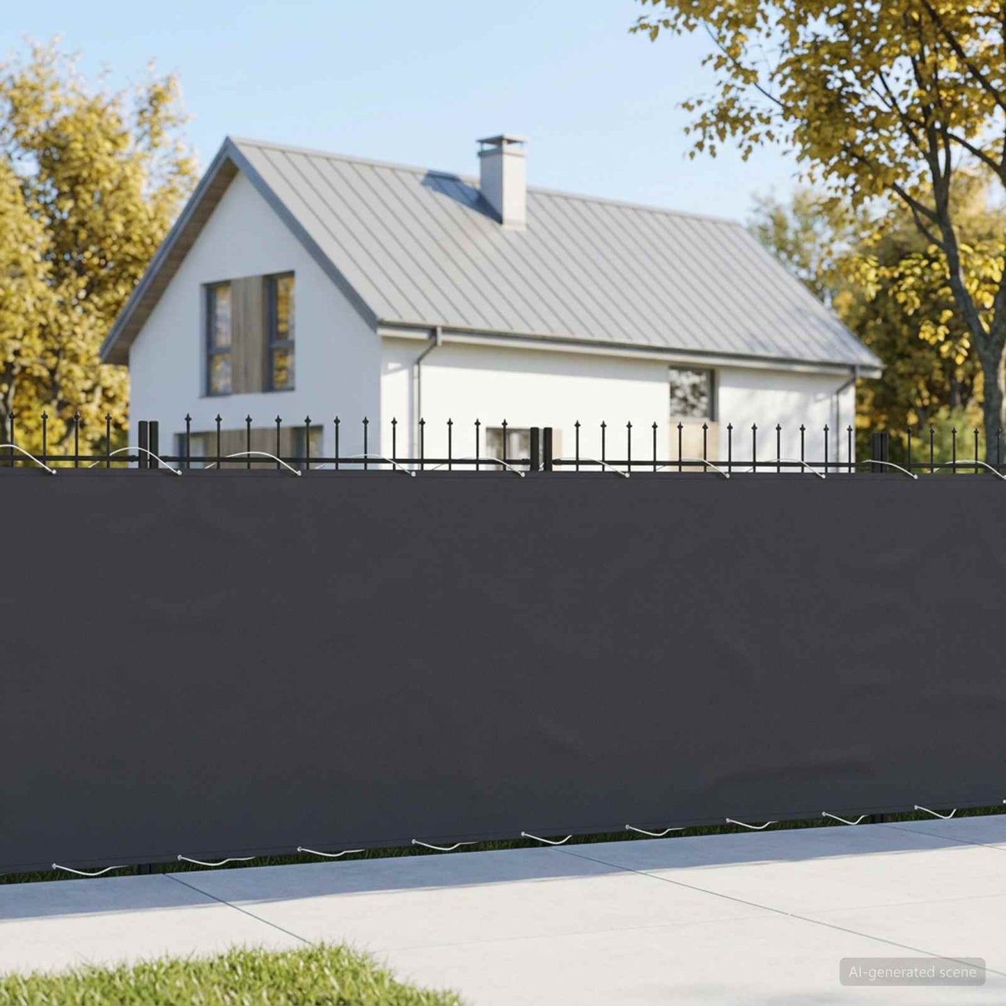 Balkono privatumo ekranas 150 x 700 cm Audinys su PU danga