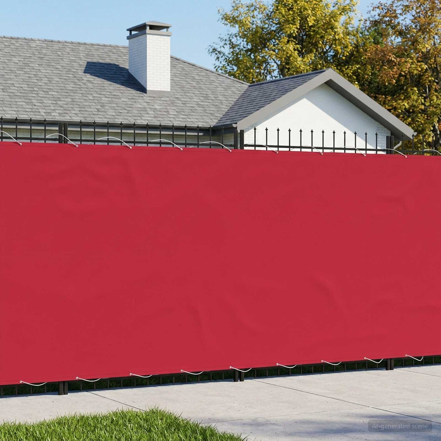 Balkono privatumo ekranas 180 x 200 cm Audinys su PU danga