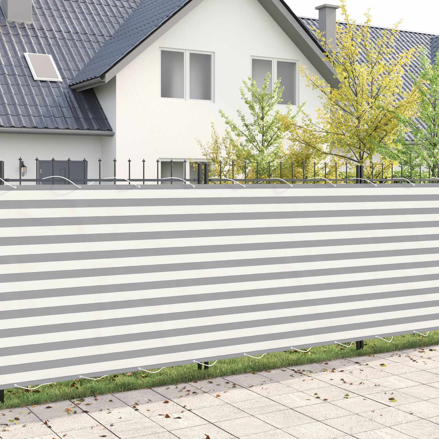 Balkono privatumo ekranas 200 x 600 cm Audinys su PU danga