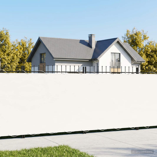 Balkono privatumo ekranas 1,5 x 25 m Audinys su PU danga Balta