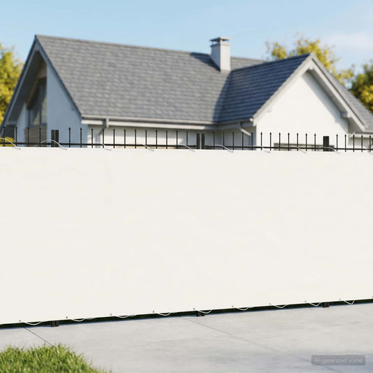 Balkono privatumo ekranas 1,8 x 25 m Audinys su PU danga Balta