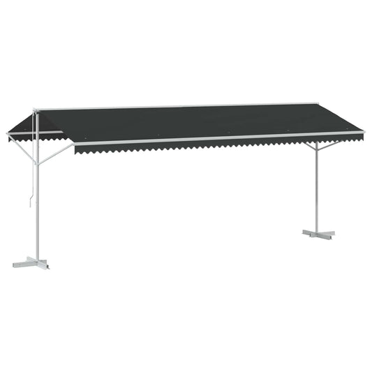 Atvira markizė Antracito 6 x 3 m Poliesteris