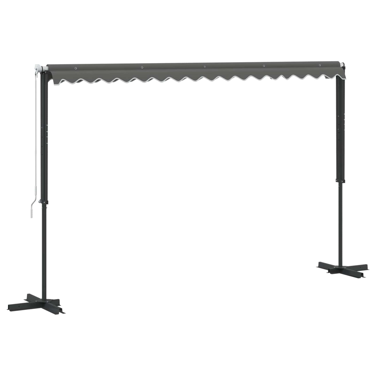 Atvira markizė Pilka 4 × 3 m Poliesteris