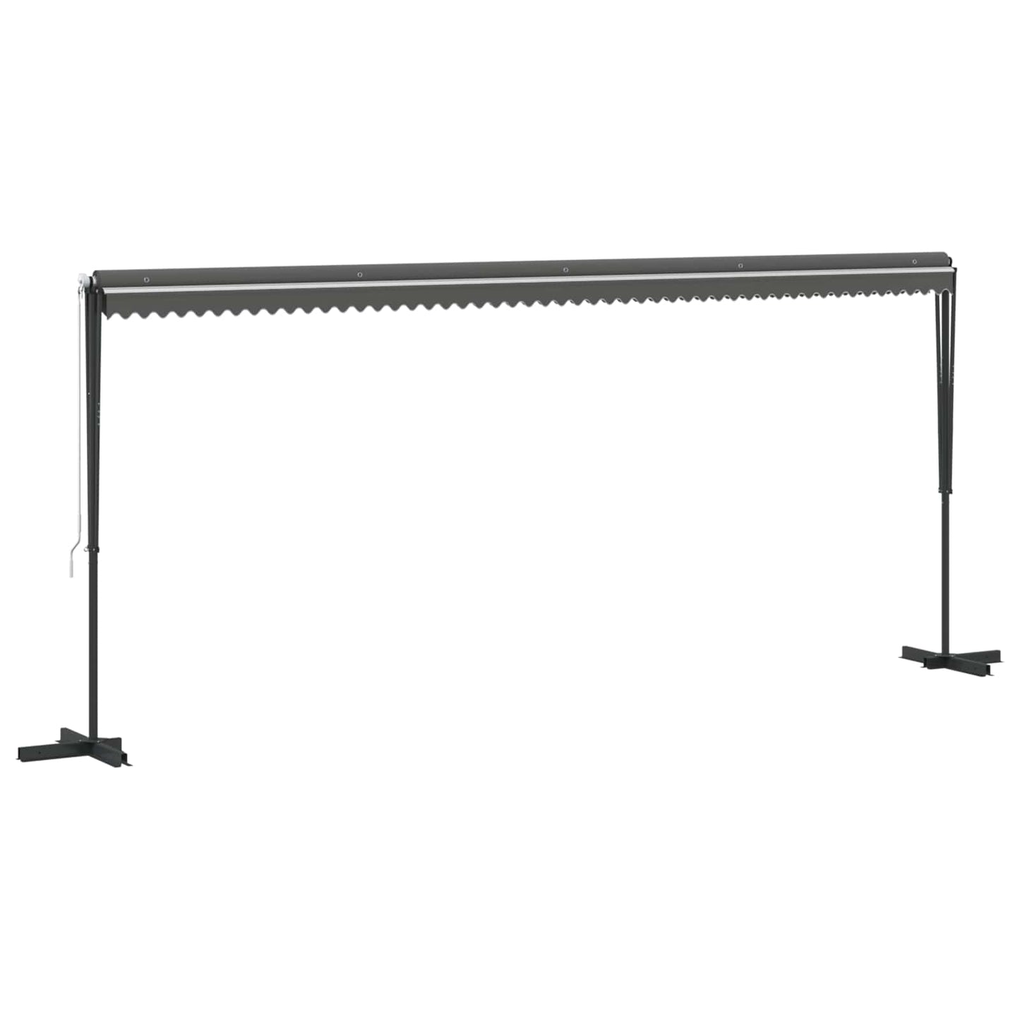 Atvira markizė Pilka 6 x 3 m Poliesteris
