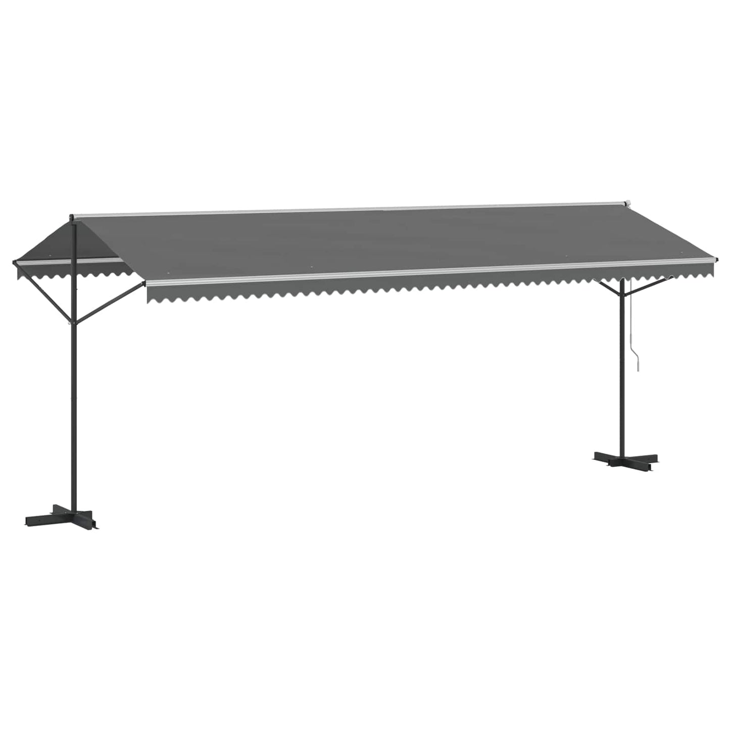 Atvira markizė Pilka 6 x 3 m Poliesteris