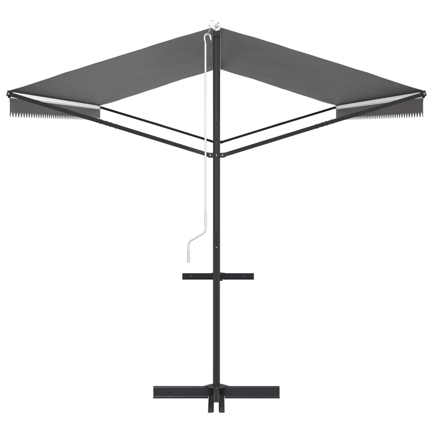 Atvira markizė Pilka 6 x 3 m Poliesteris
