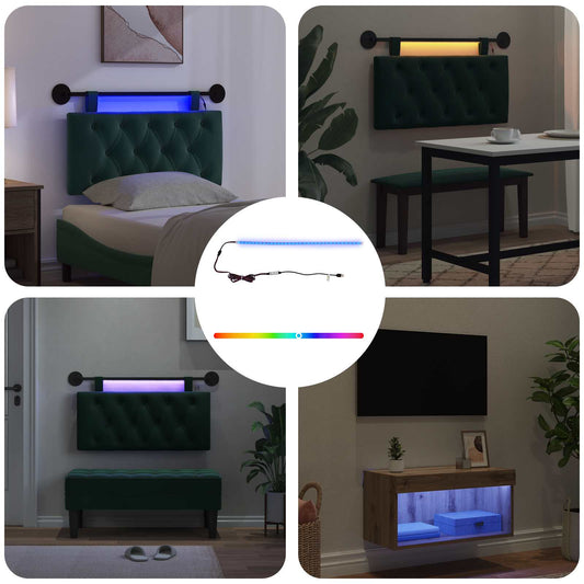 LED juosta 55 cm Įvairiaspalvis PVC
