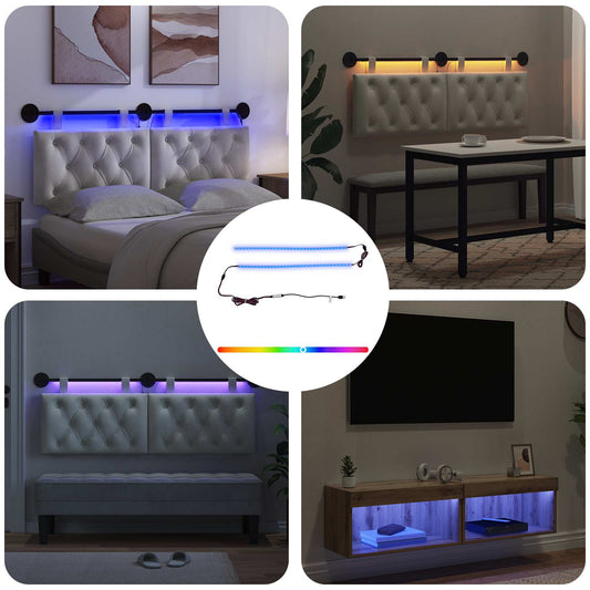 LED juosta 110 cm Įvairiaspalvis PVC