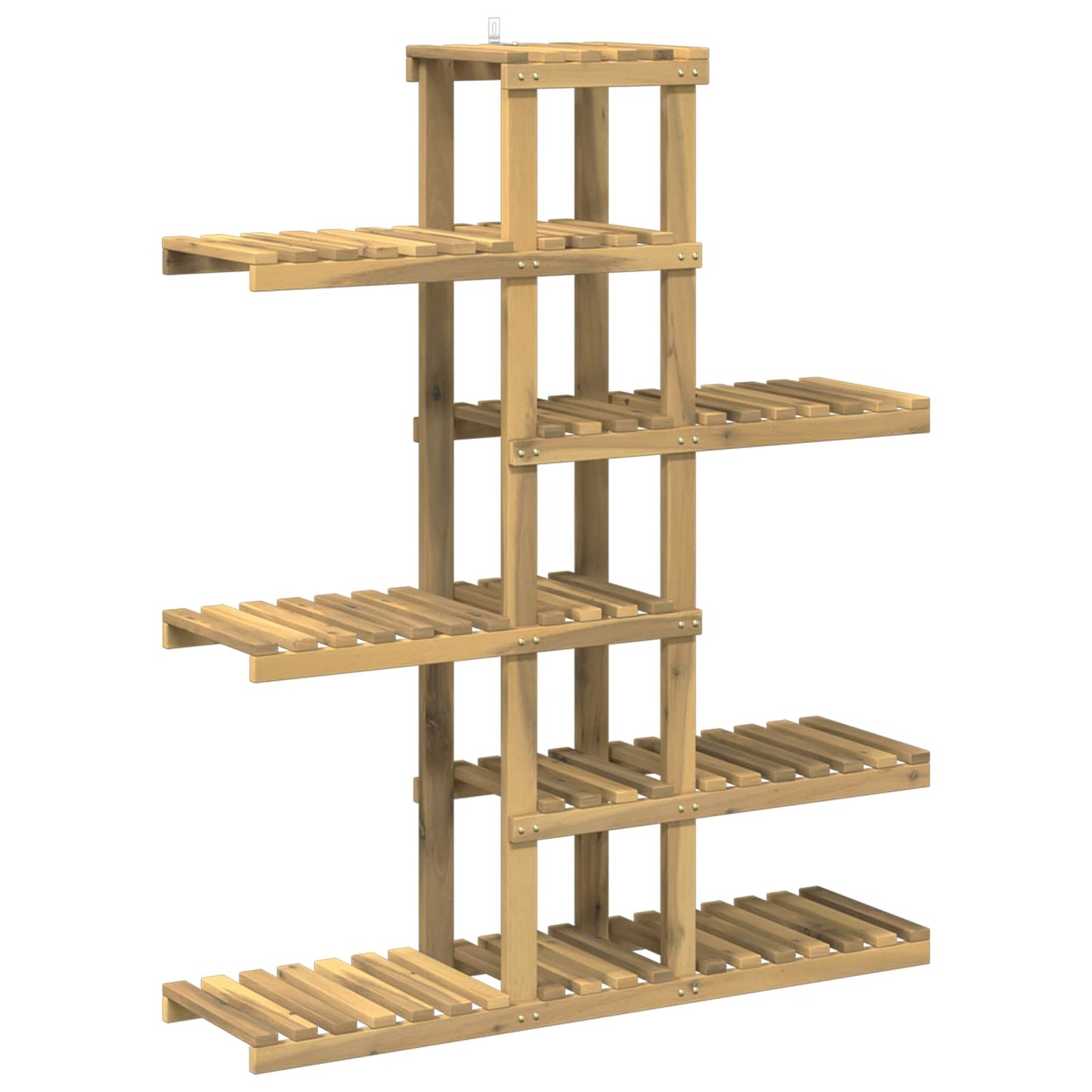 Augalų stovas Balta 93 x 25 x 114,5 cm Kietos akacijos mediena