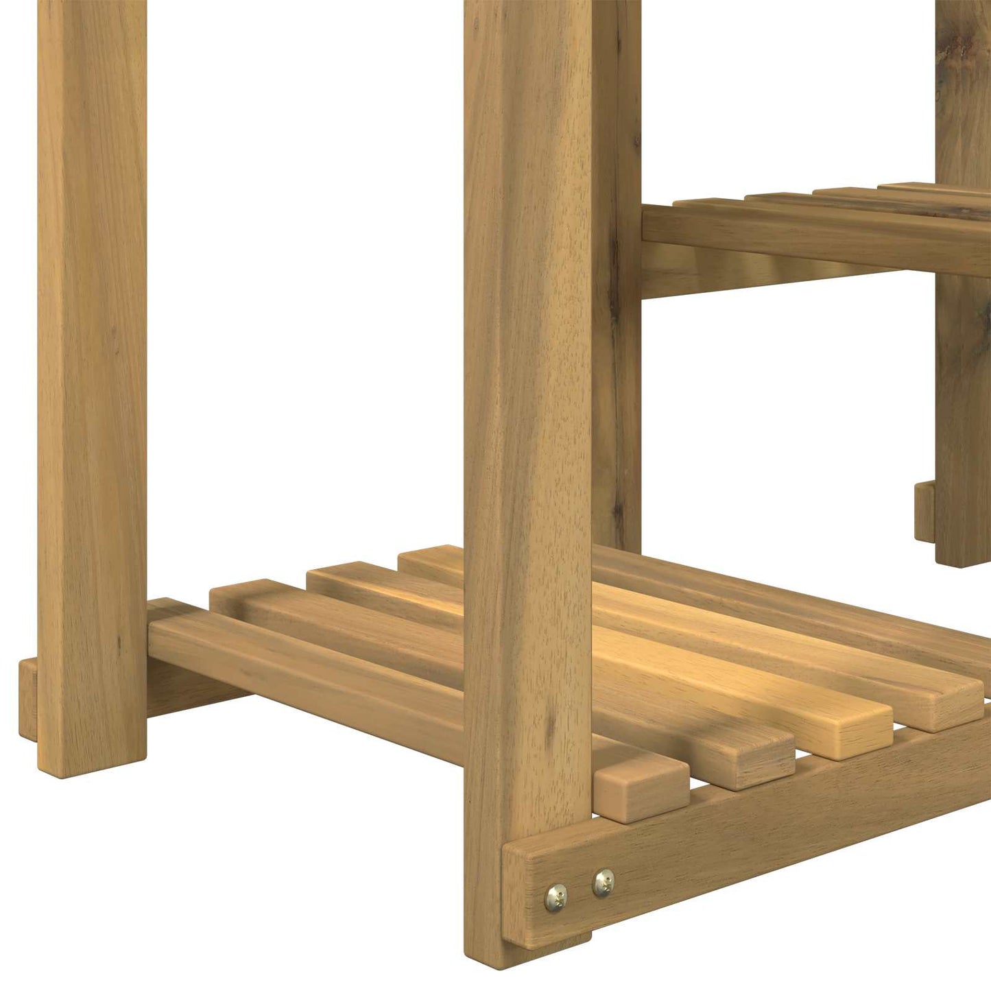 Augalų stovas Balta 85 x 30 x 114,5 cm Kietos akacijos mediena