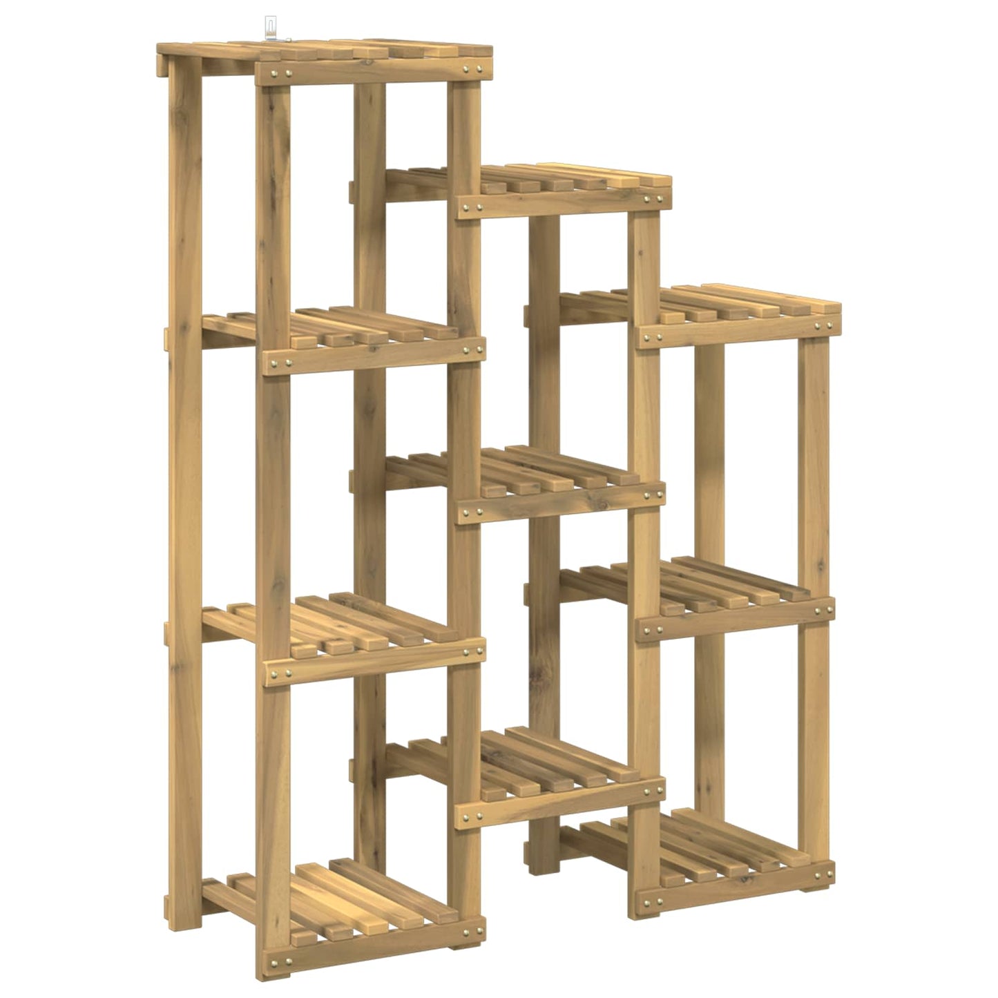 Augalų stovas Balta 85 x 30 x 114,5 cm Kietos akacijos mediena