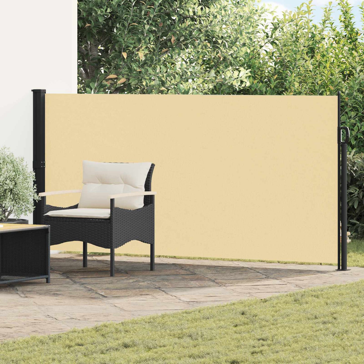 Ištraukiama šoninė užuolaida Smėlio 300 x 140 cm Poliesteris