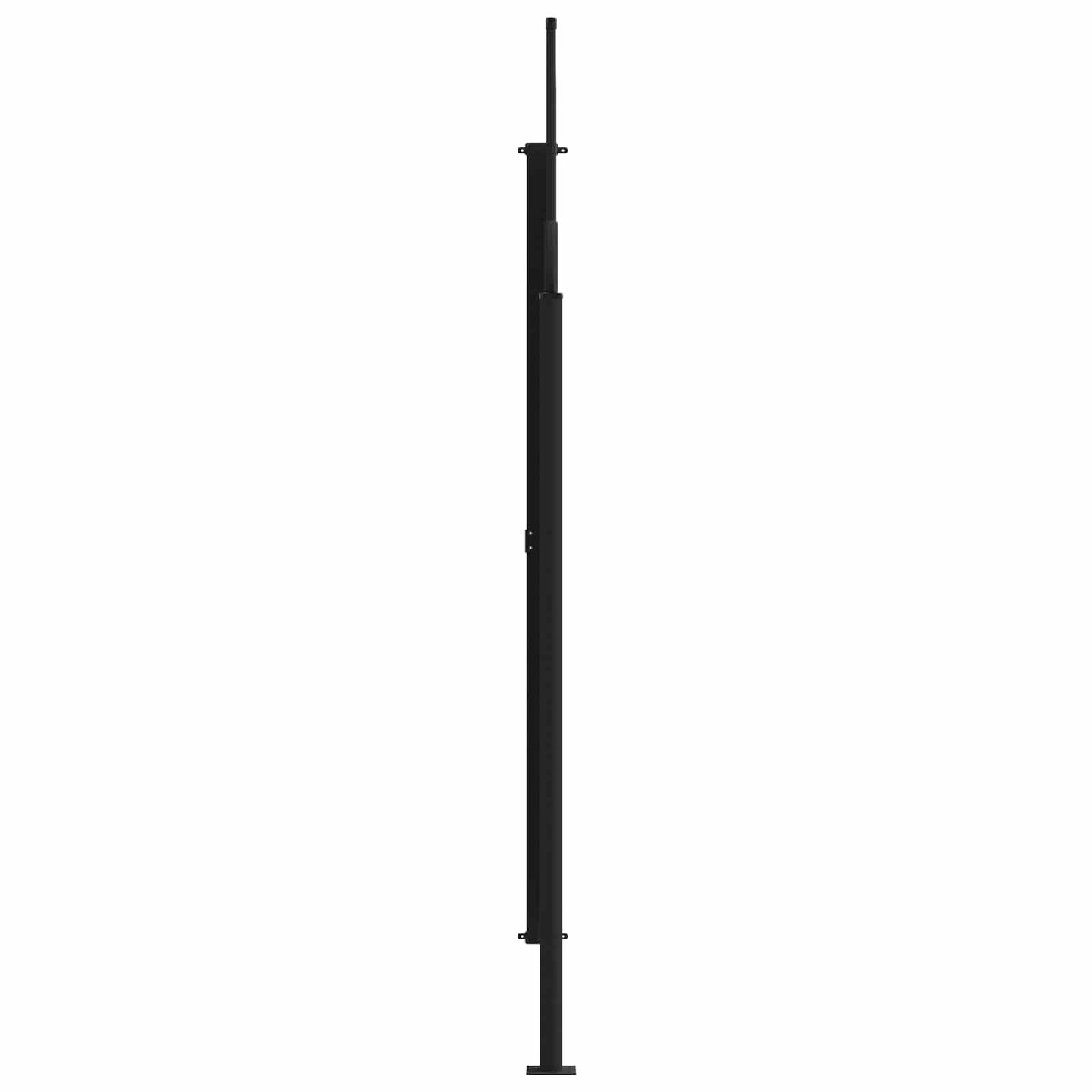 Ištraukiama šoninė užuolaida Pilka 500 x 200 cm Poliesteris