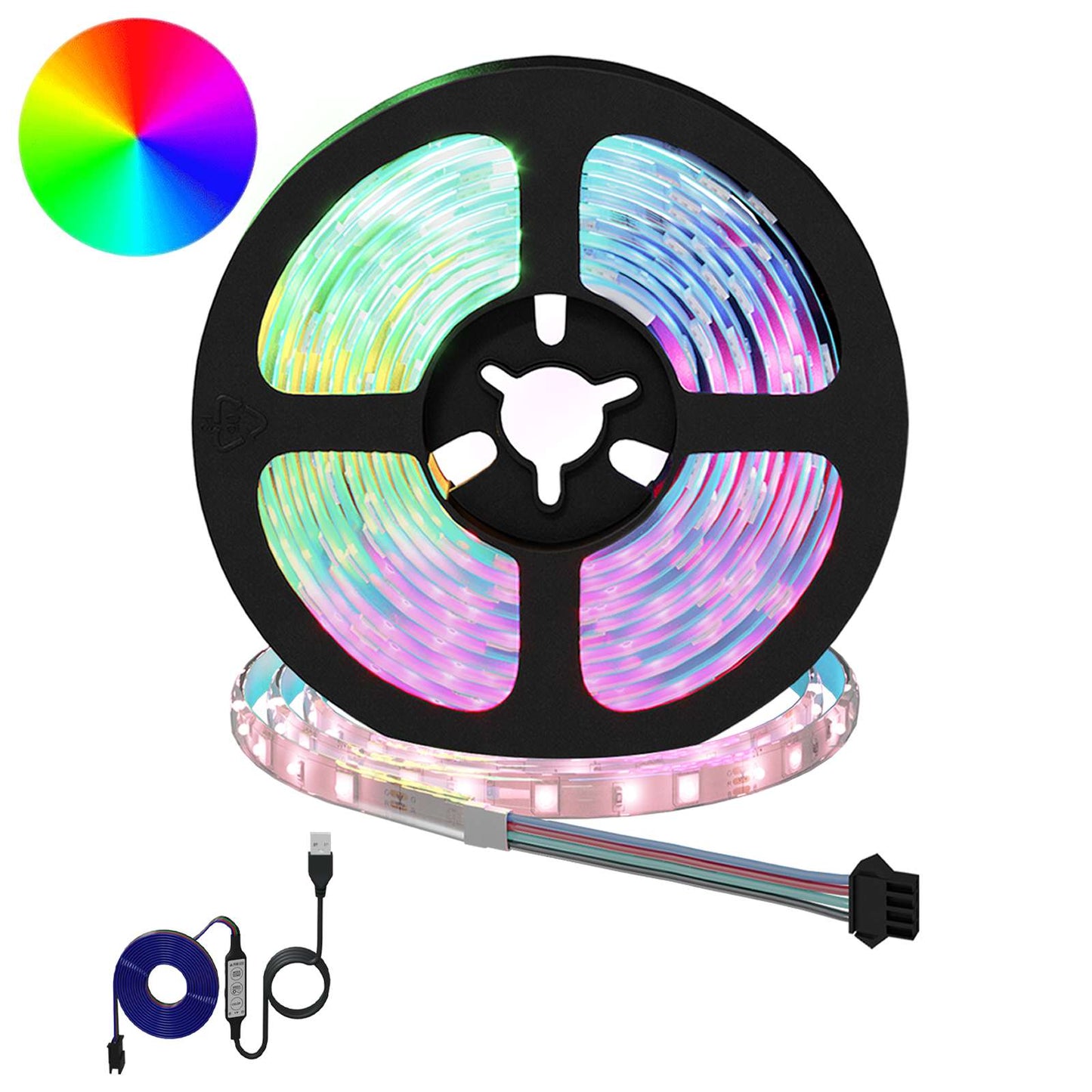 LED juosta 12 pcs Juoda ir permatoma 3000 mm Varis ir plastikas