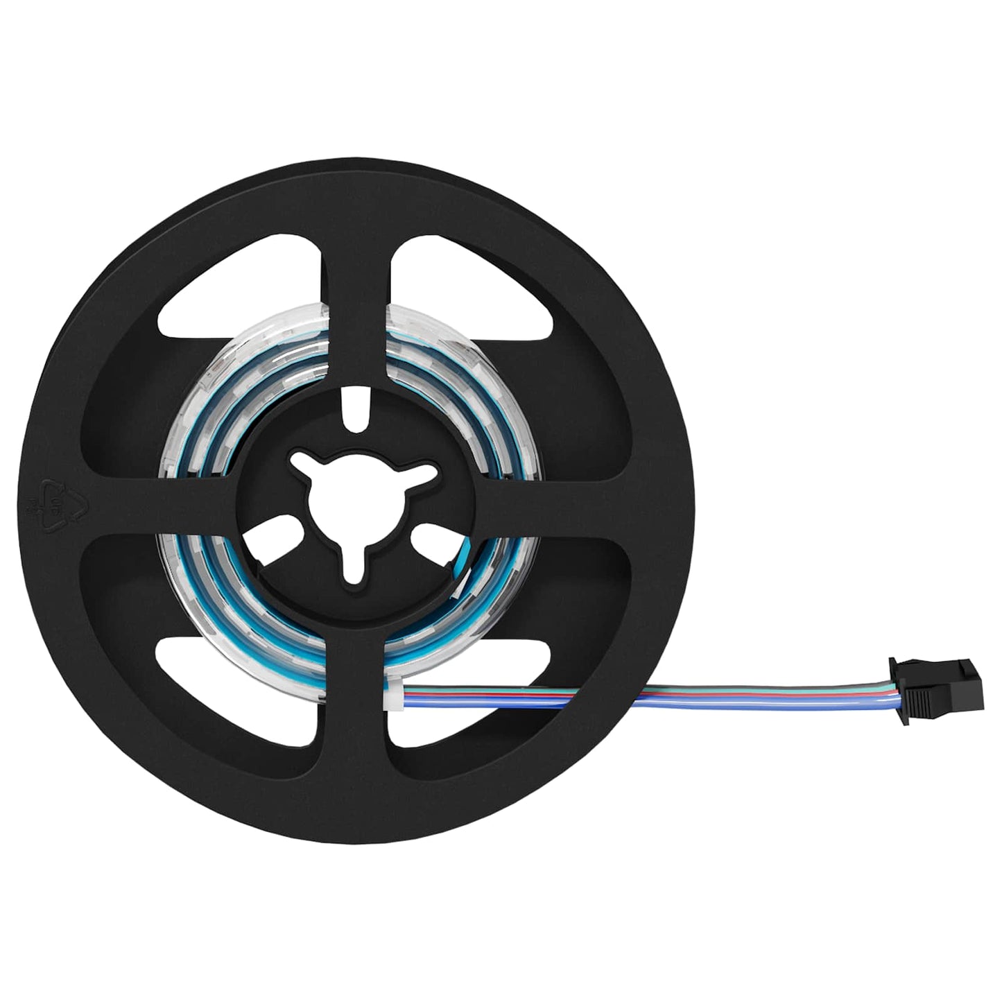 LED juosta 4 pcs Juoda ir permatoma 40 x 0,8 x 0,3 cm