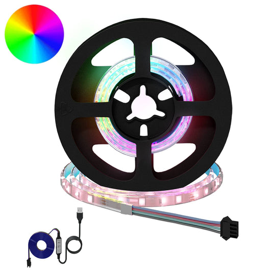 LED juosta 12 pcs Juoda ir permatoma 450 mm Varis ir plastikas