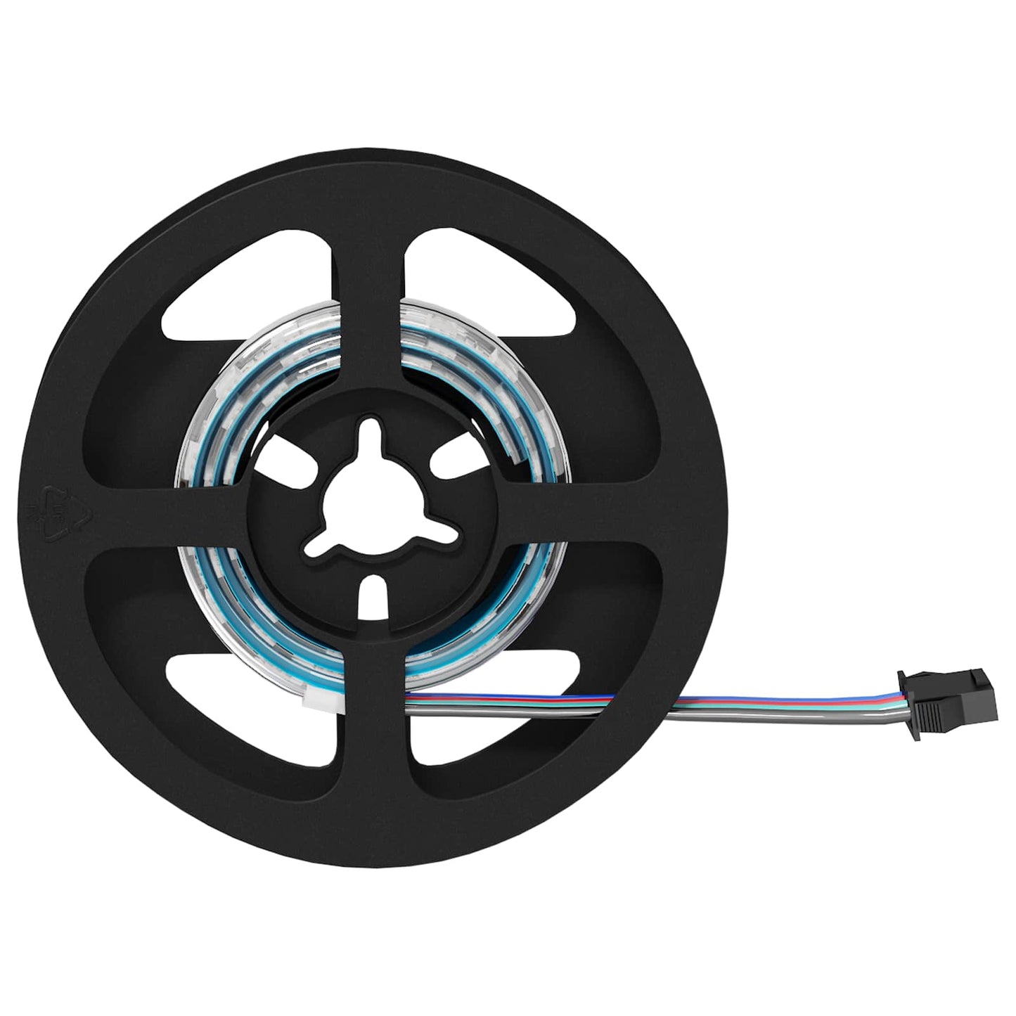 LED juosta 12 pcs Juoda ir permatoma 450 mm Varis ir plastikas