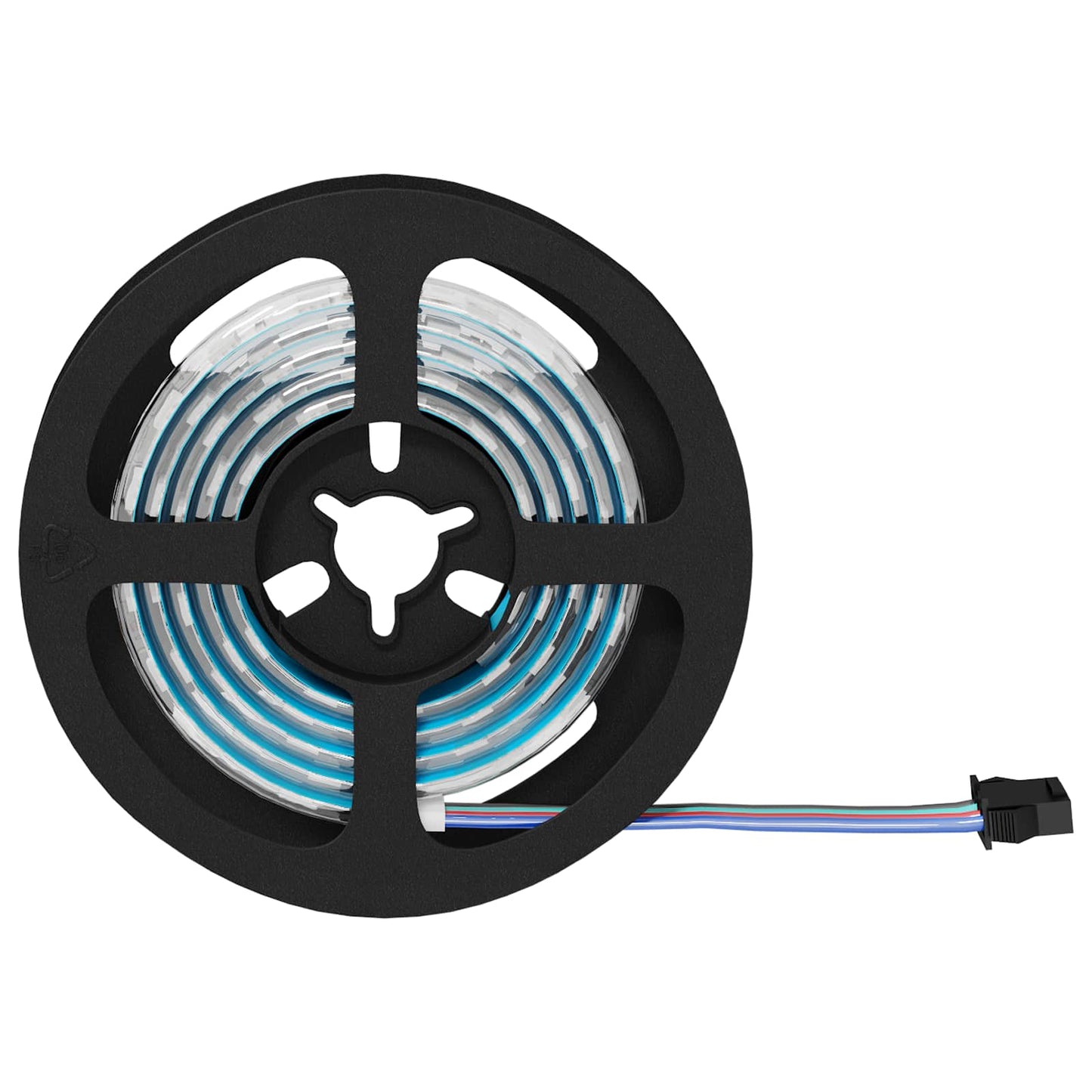 LED juosta 4 pcs Juoda ir permatoma 90 x 0,8 x 0,3 cm