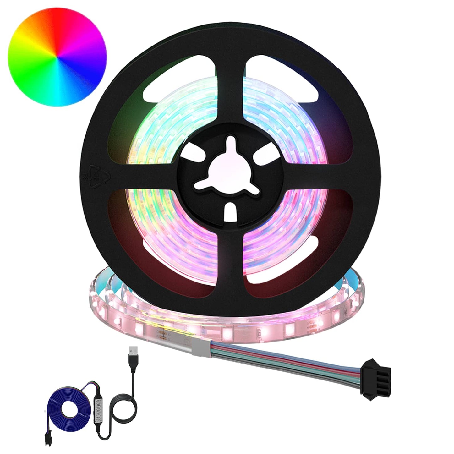 LED juosta 12 pcs Juoda ir permatoma 1200 mm Varis ir plastikas