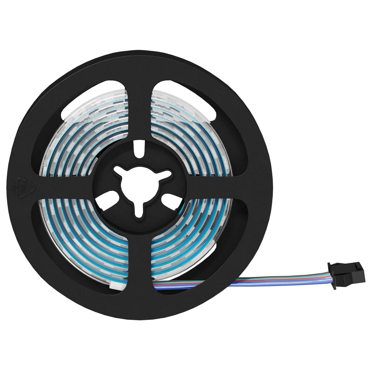 LED juosta 4 pcs Juoda ir permatoma 130 x 0,8 x 0,3 cm