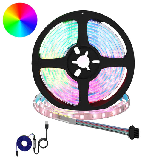 LED juosta 4 pcs Juoda ir permatoma 210 x 0,8 x 0,3 cm