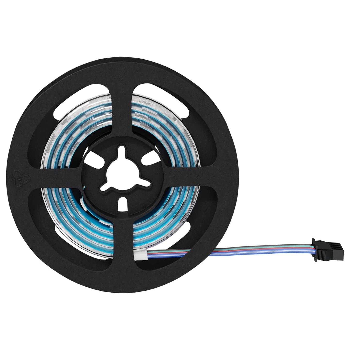 LED juosta 12 pcs Juoda ir permatoma 750 mm Varis ir plastikas