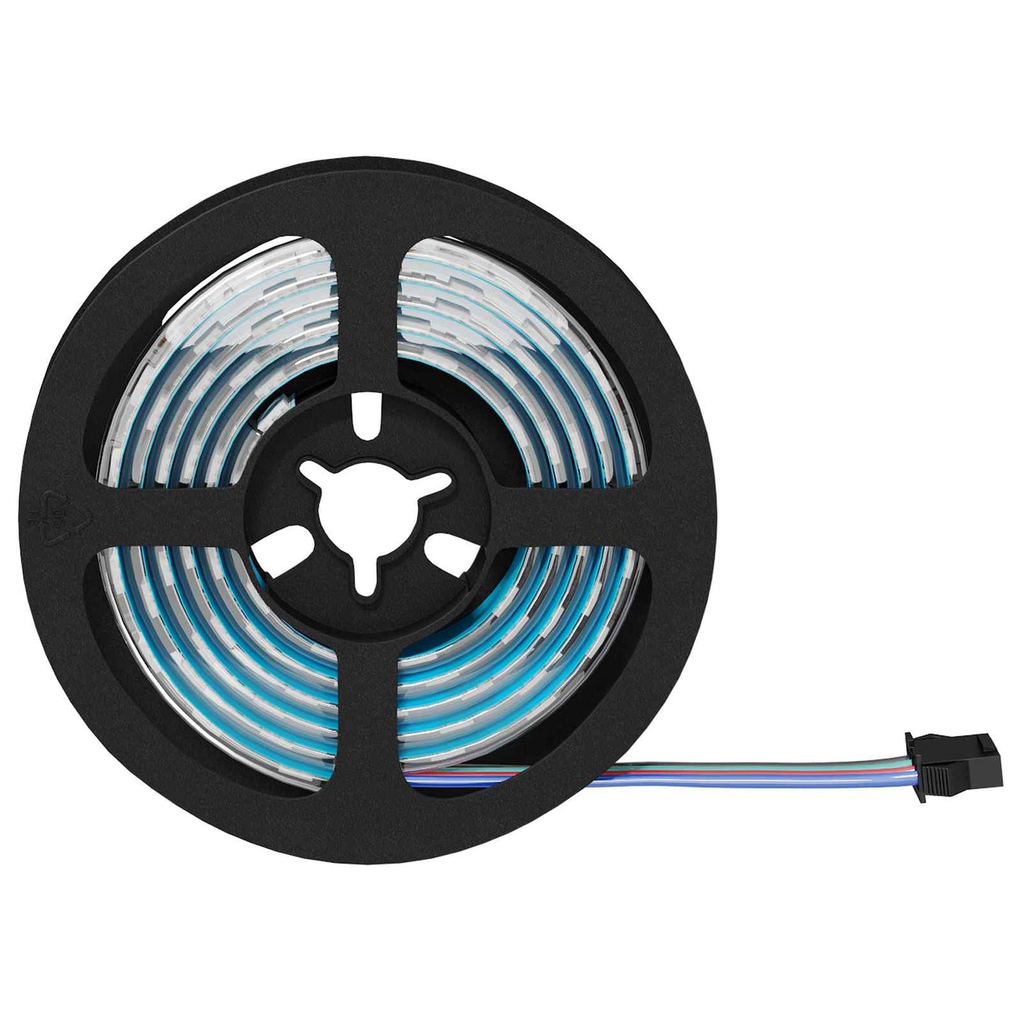 LED juosta 4 pcs Juoda ir permatoma 95 x 0,8 x 0,3 cm
