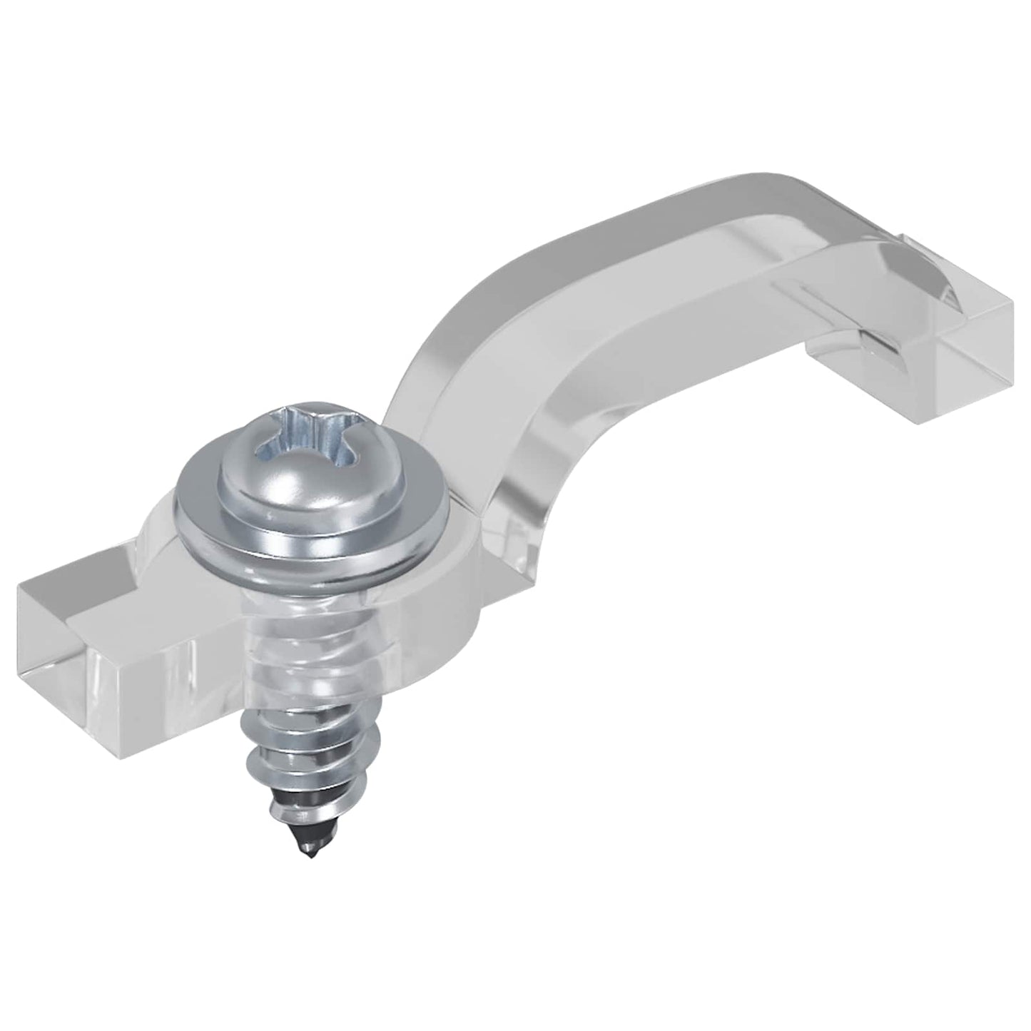 LED juosta 4 pcs Juoda ir permatoma 550 x 0,8 x 0,3 cm