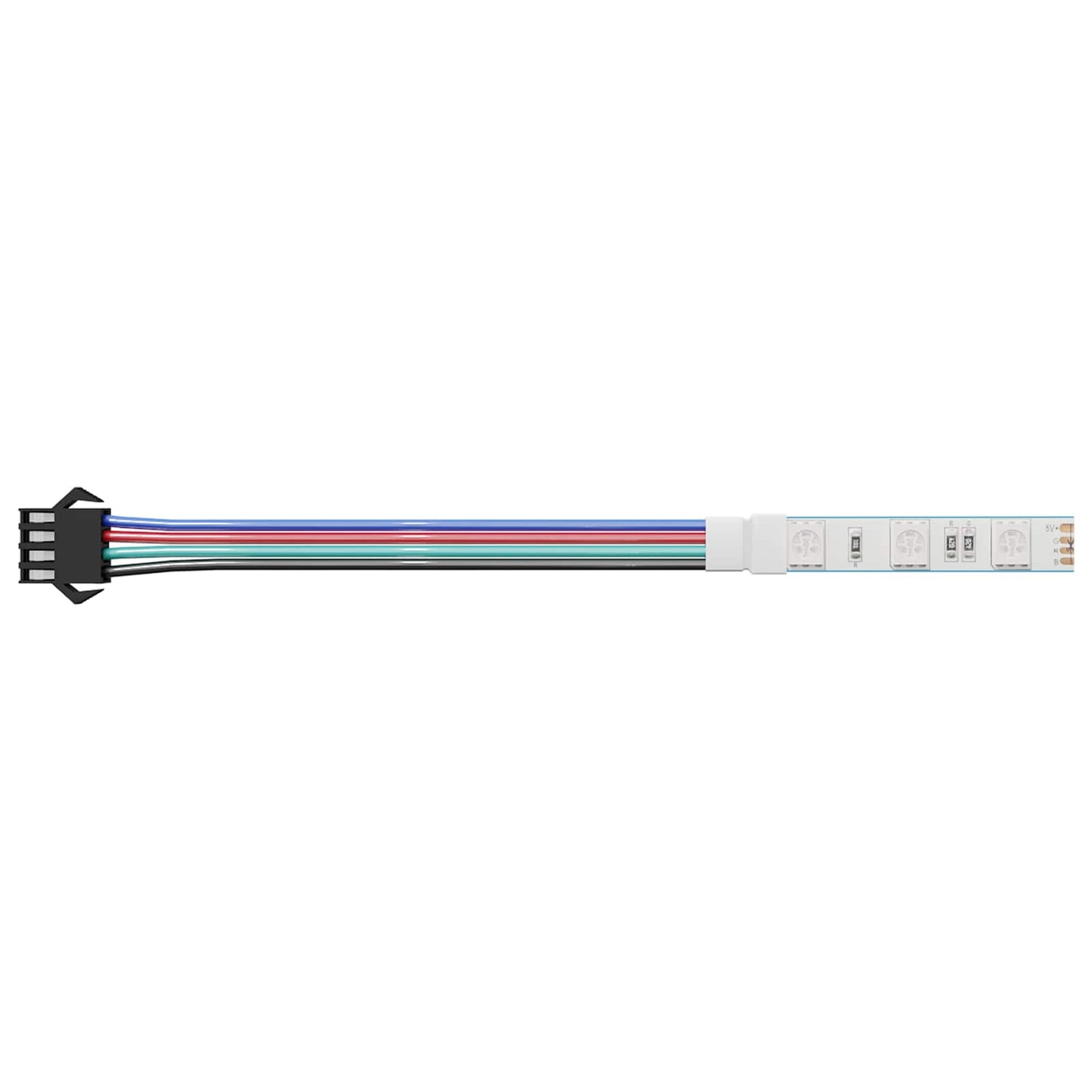 LED juosta 2 pcs Juoda ir daugiaspalvė 1745 mm