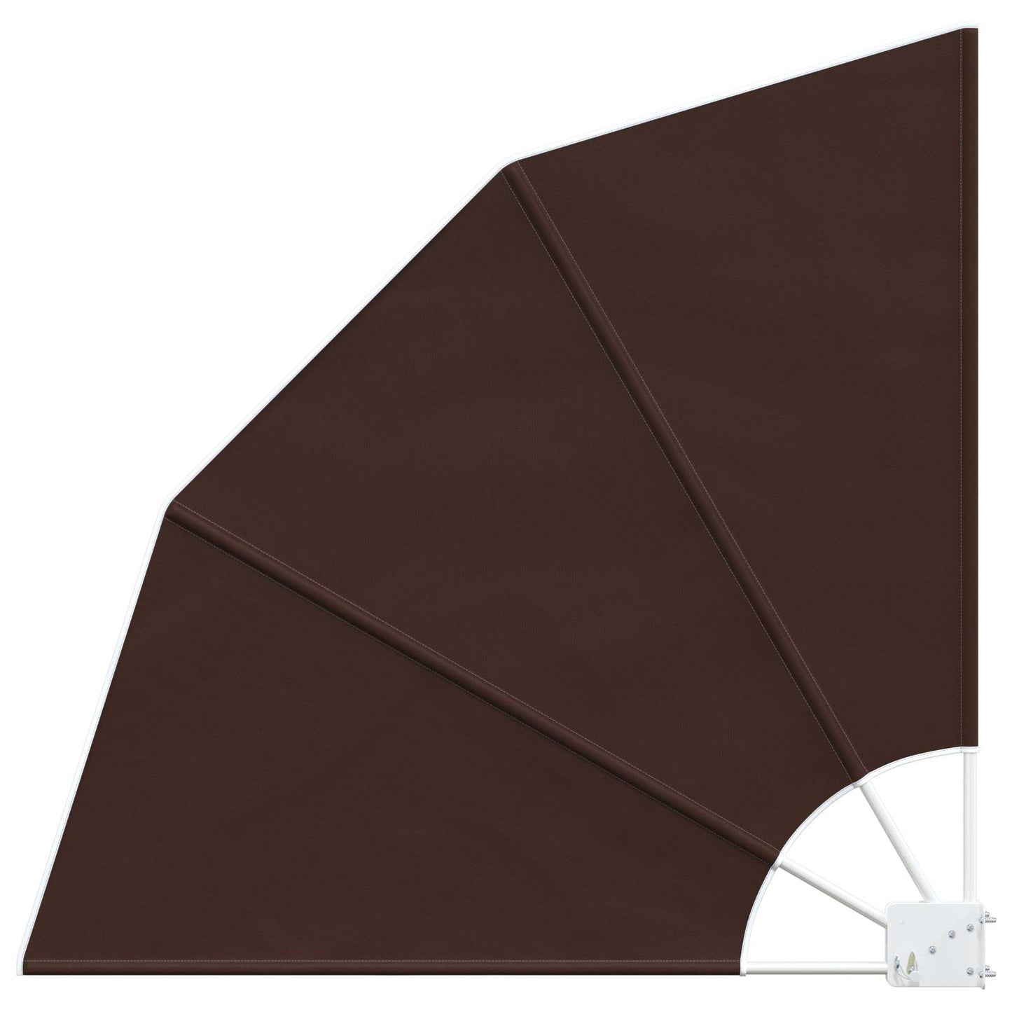 Balkono privatumo ekranas 140 x 140 cm Poliesteris Ruda