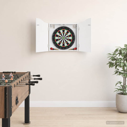 Dartboard spinta Balta 56 x 12 x 63 cm Apdirbta mediena