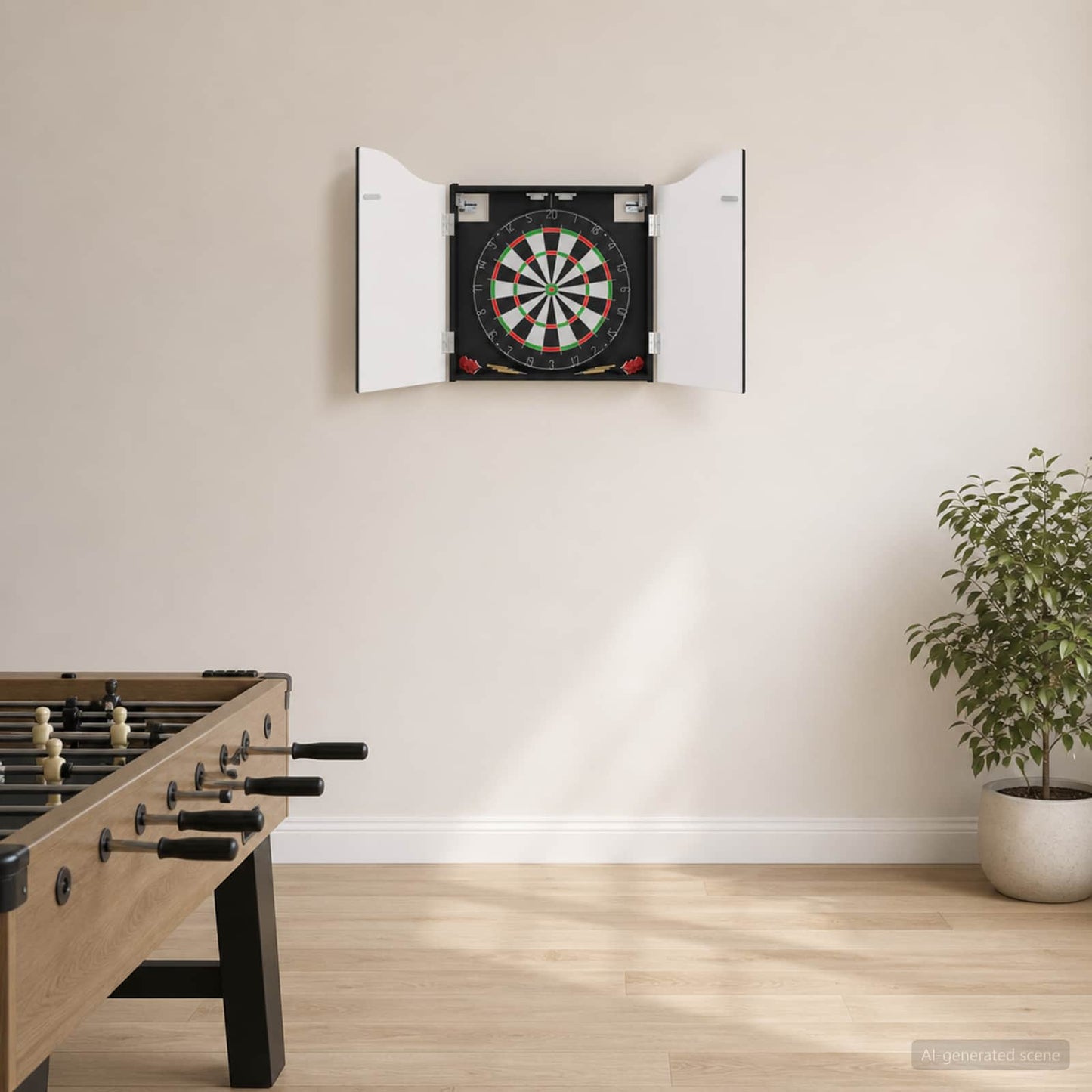 Dartboard spinta Juoda 56 x 12 x 63 cm Apdirbta mediena