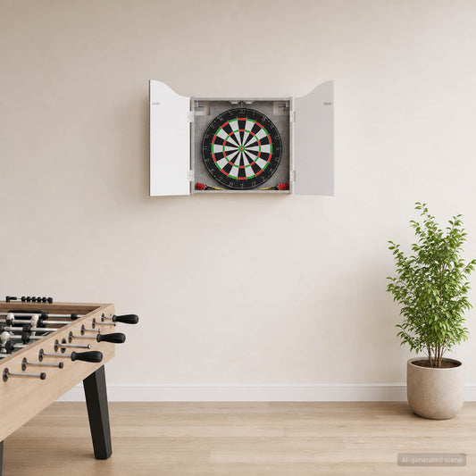 Dartboard spinta Betono pilka 56 x 12 x 63 cm Apdirbta mediena