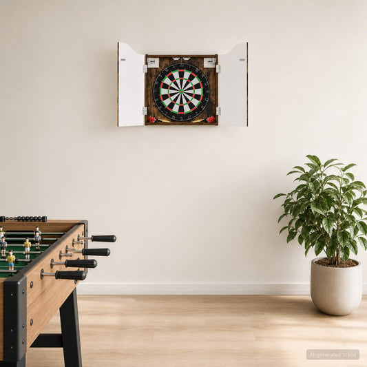 Dartboard spinta Dūminio ąžuolo 56 x 12 x 63 cm