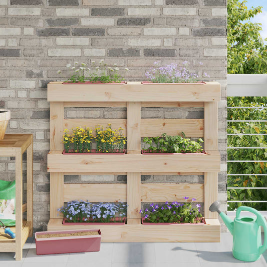 Gėlių dėžės Euro paletėms 24 pcs Ruda 36 x 13,5 x 9,5 cm