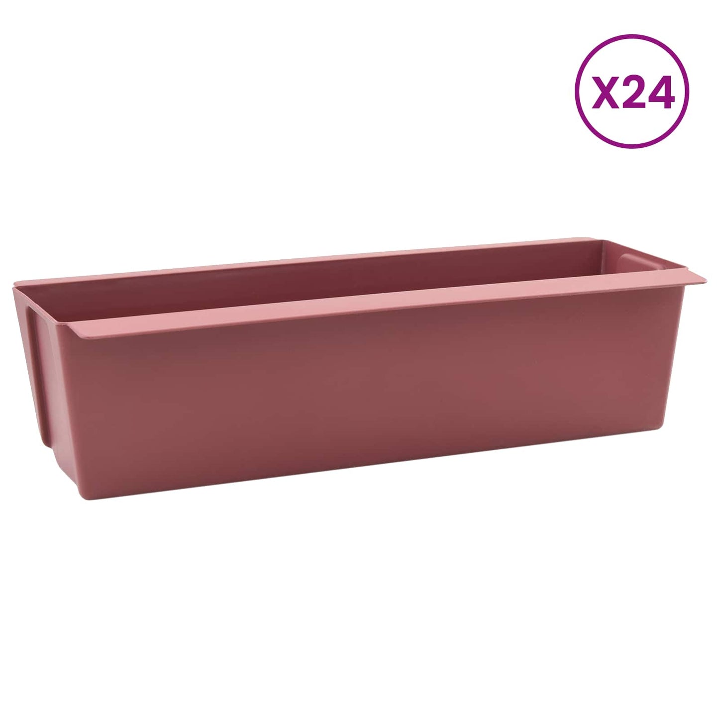 Gėlių dėžės Euro paletėms 24 pcs Ruda 36 x 13,5 x 9,5 cm