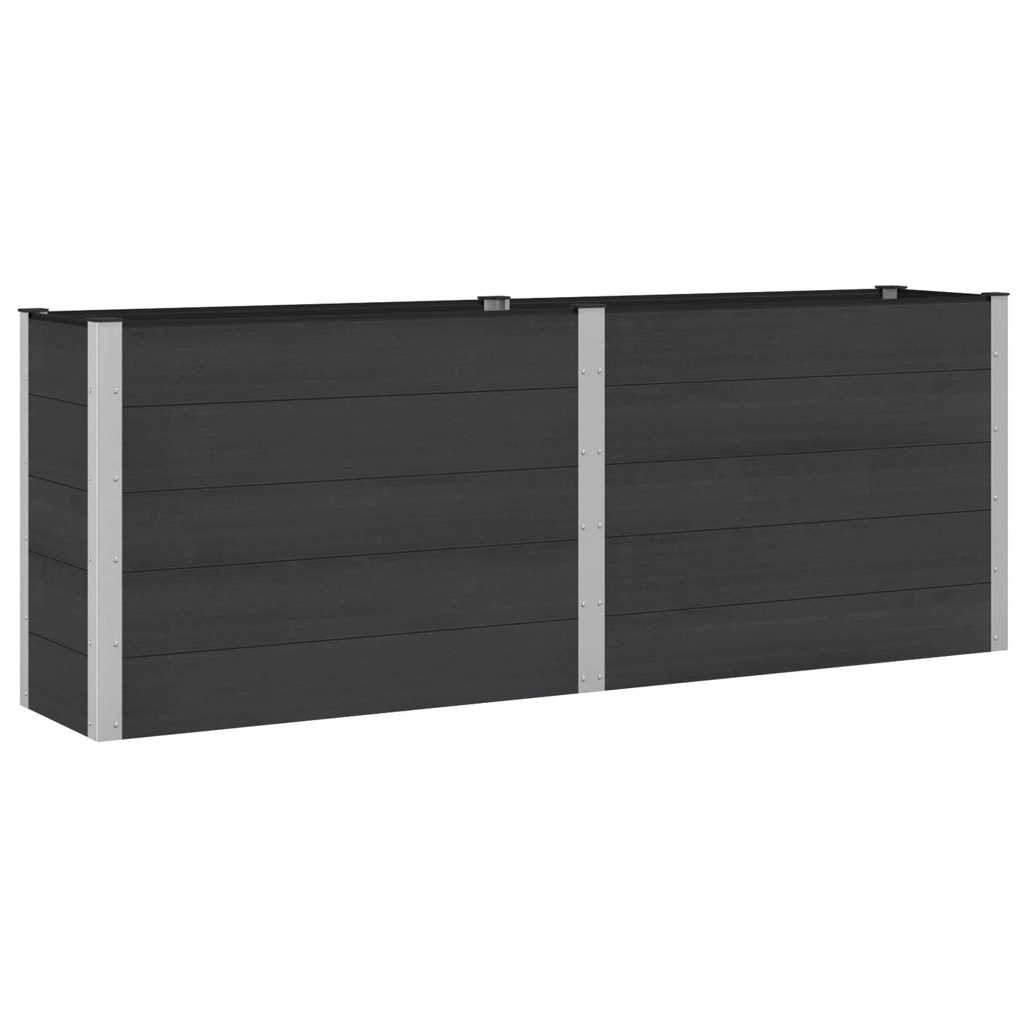 Paaukštinta sodo lova Juoda 250 x 50 x 91 cm