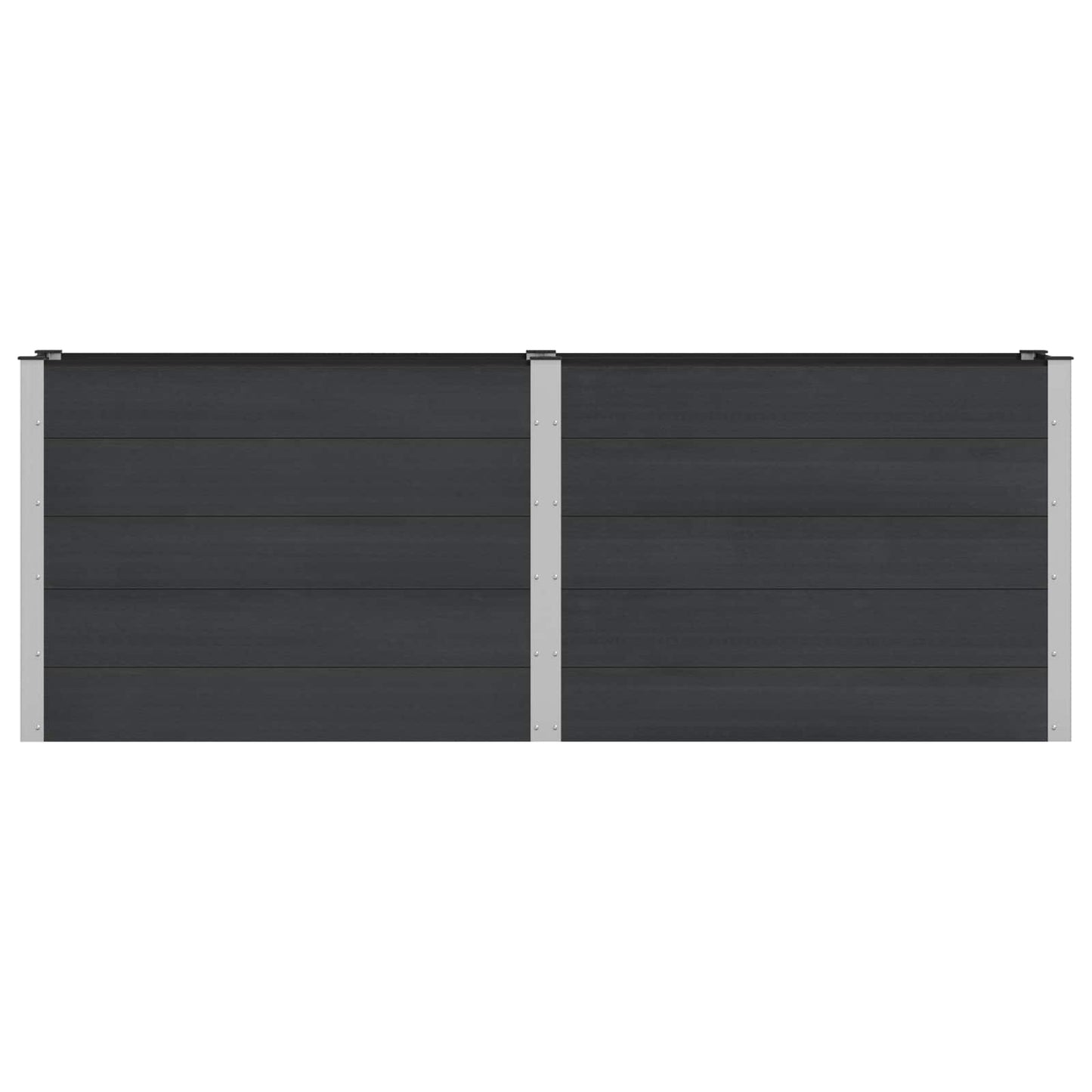 Paaukštinta sodo lova Juoda 250 x 50 x 91 cm