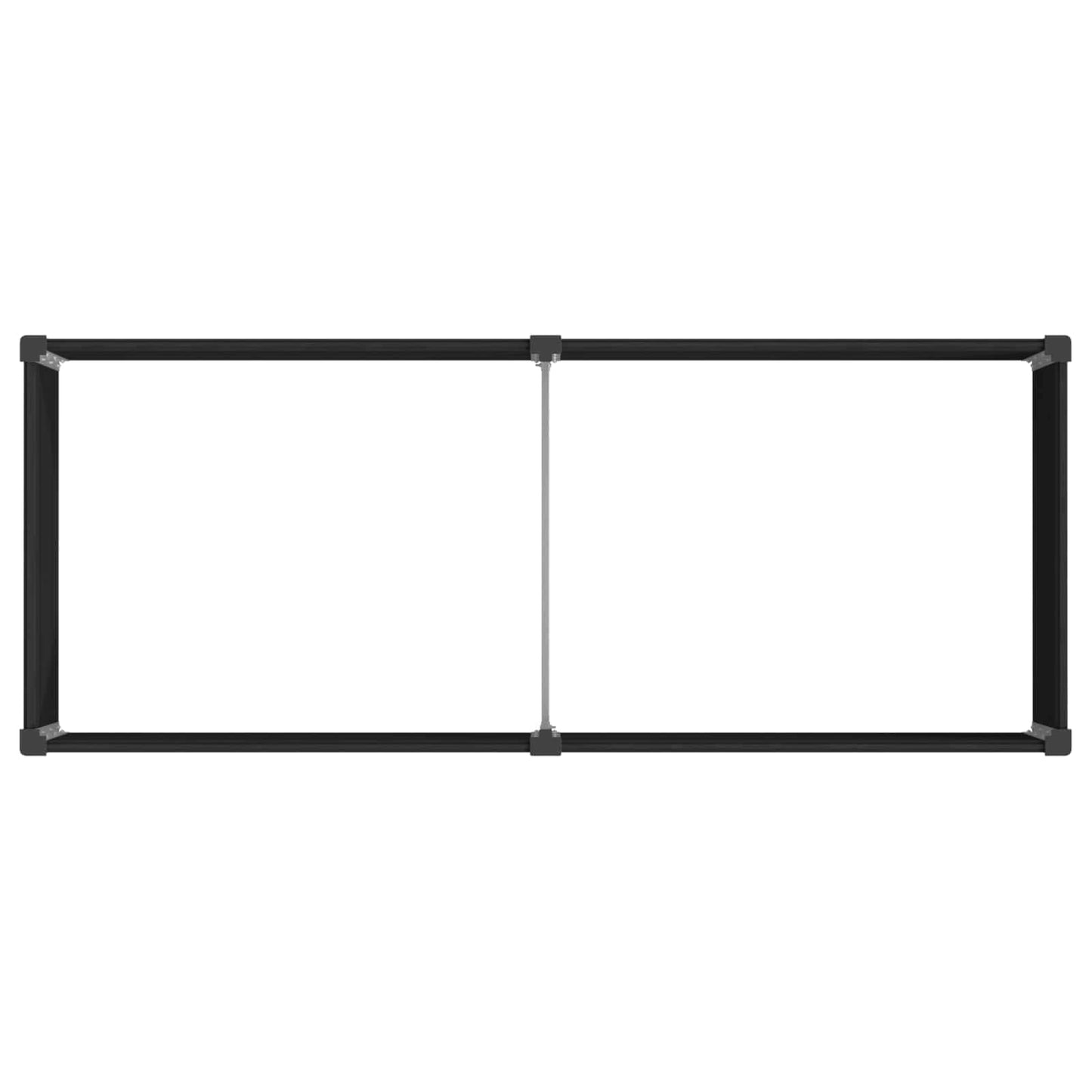 Paaukštinta sodo lova Juoda 250 x 100 x 91 cm