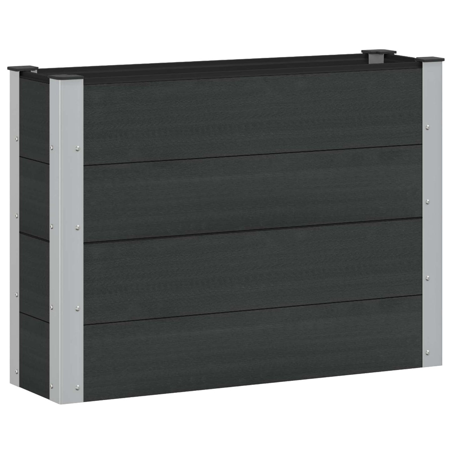 Paaukštinta sodo lova Juoda 100 x 30 x 72 cm