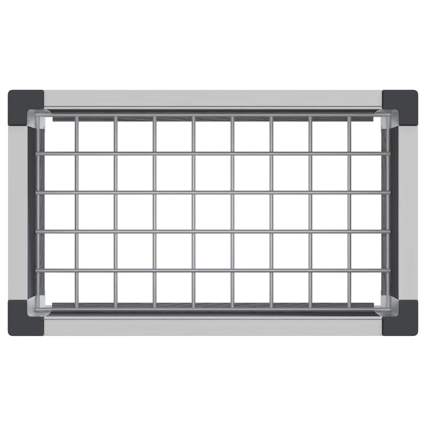 Paaukštinta sodo lova Pilka 50 x 30 x 22 cm WPC ir aliuminis