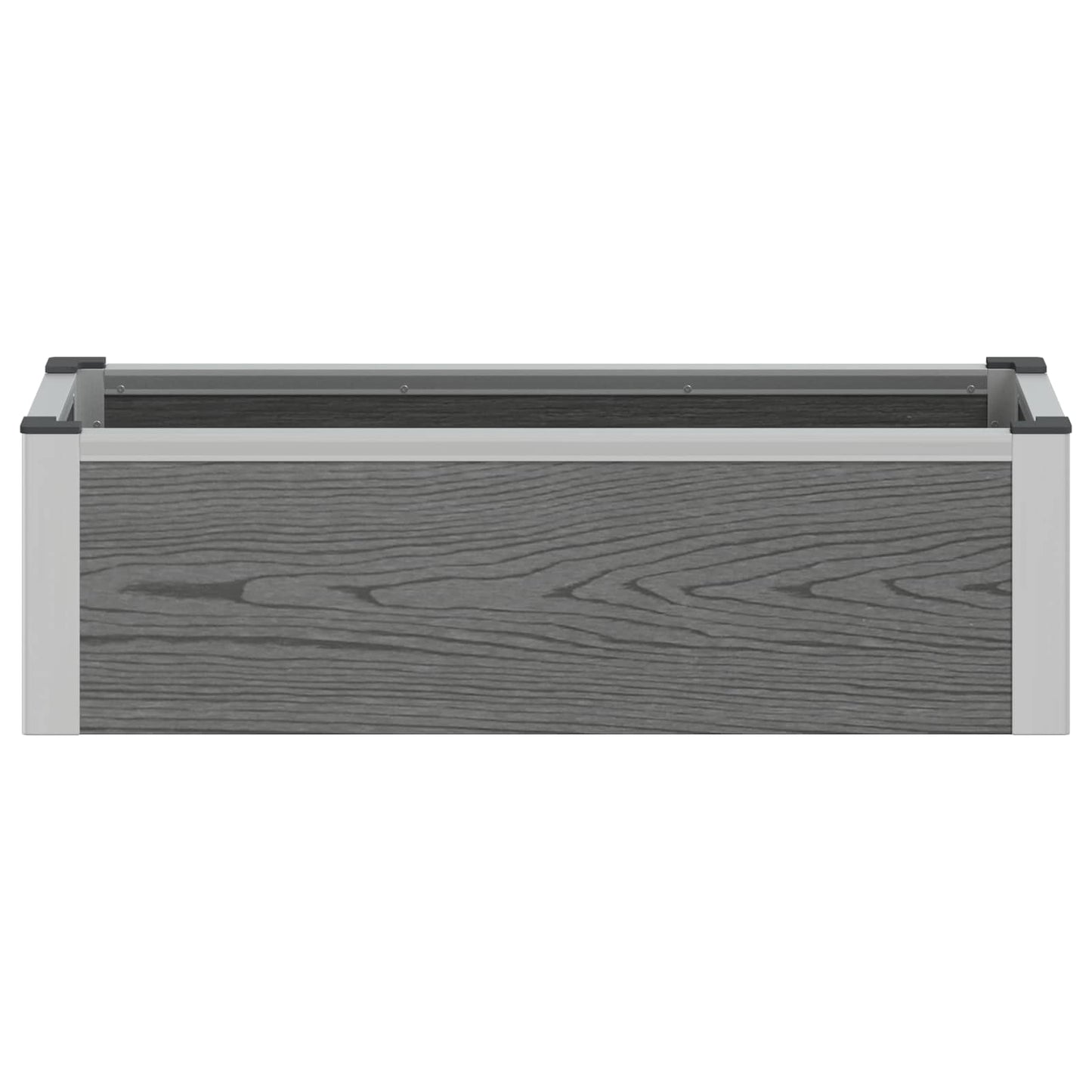 Paaukštinta sodo lova Pilka 75 x 30 x 22 cm WPC ir aliuminis