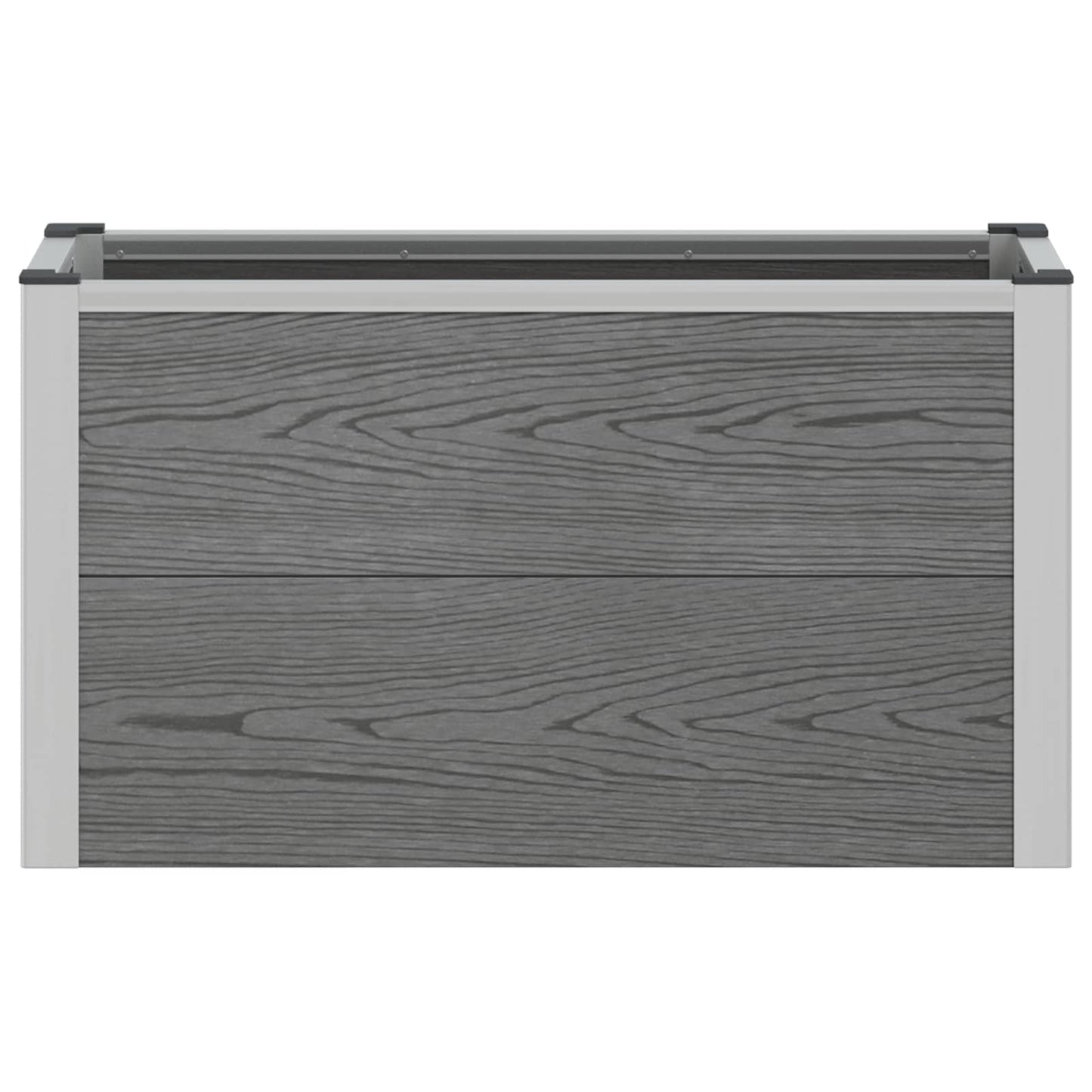 Paaukštinta sodo lova Pilka 75 x 30 x 22 cm WPC ir aliuminis