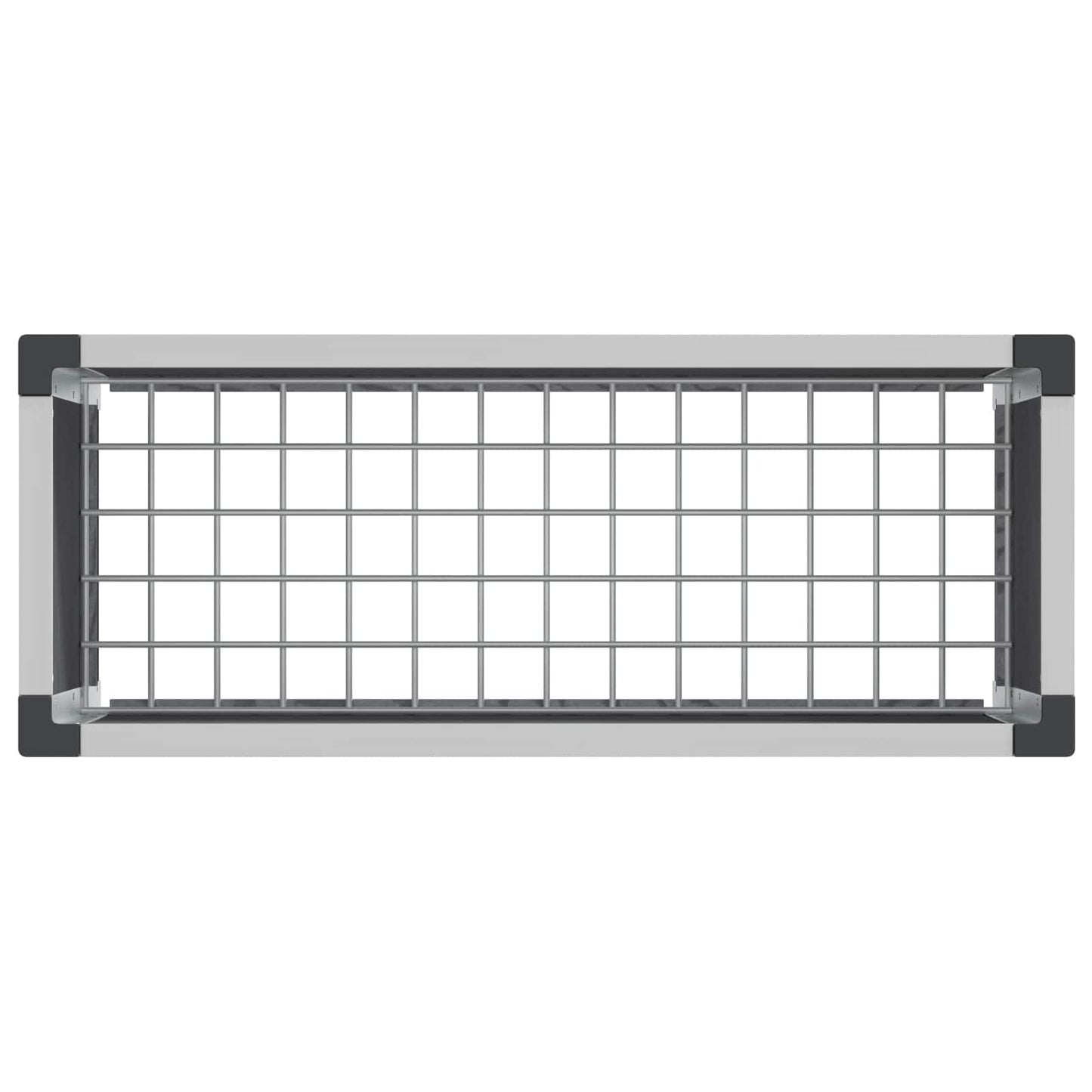 Paaukštinta sodo lova Pilka 75 x 30 x 22 cm WPC ir aliuminis