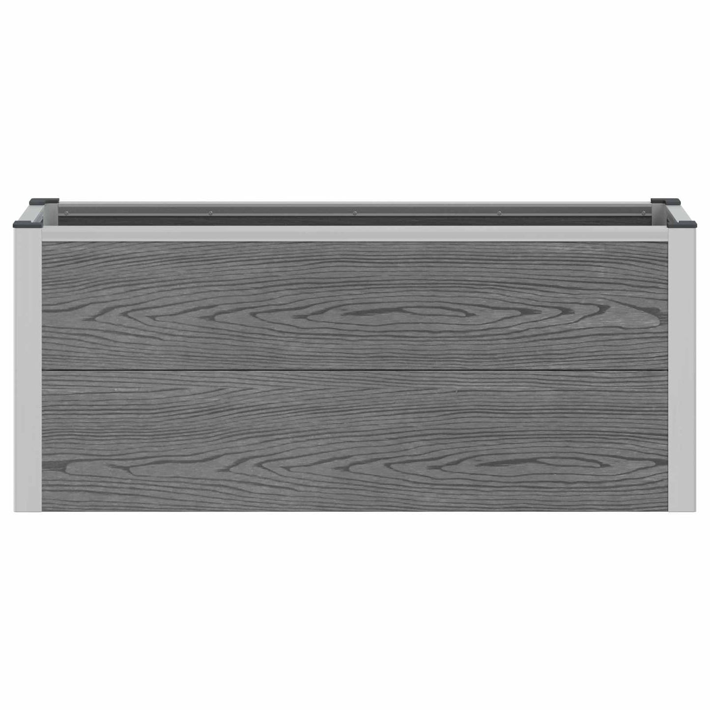 Paaukštinta sodo lova Pilka 100 x 30 x 22 cm WPC ir aliuminis