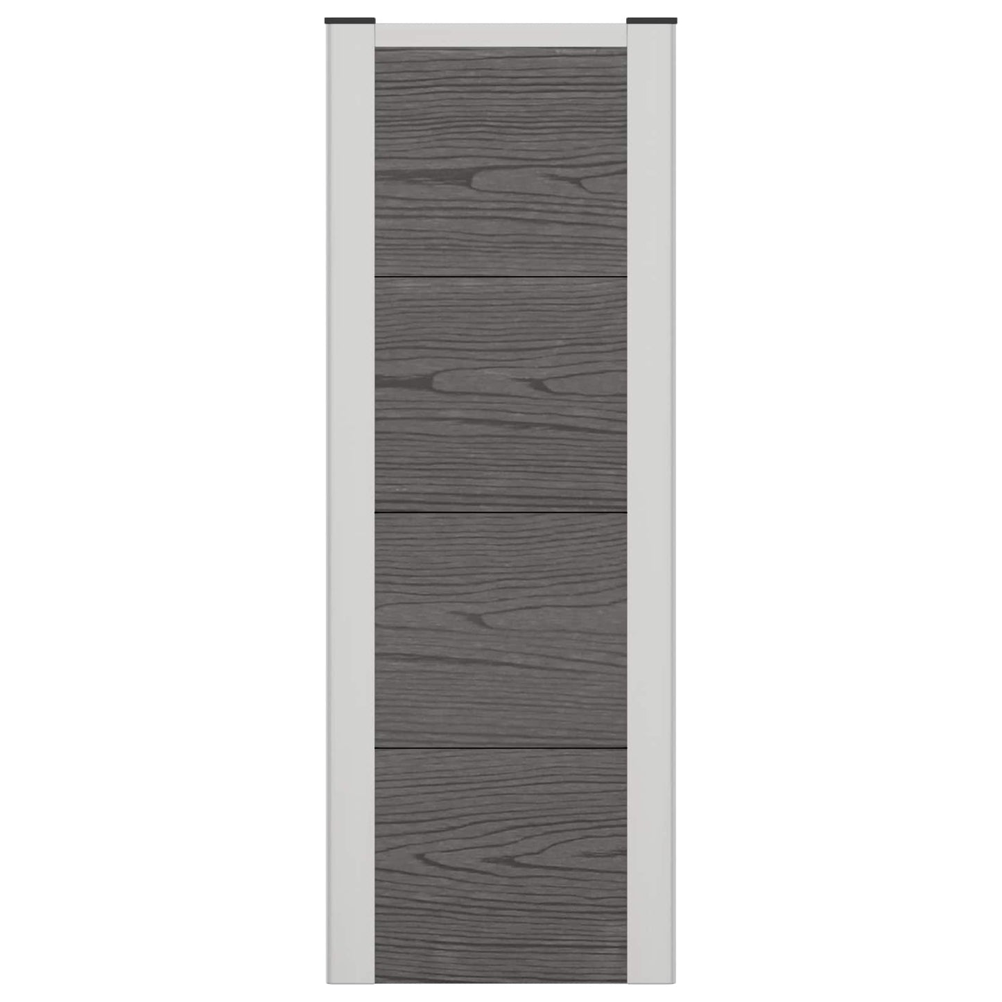 Paaukštinta sodo lova Pilka 75 x 30 x 22 cm WPC ir aliuminis