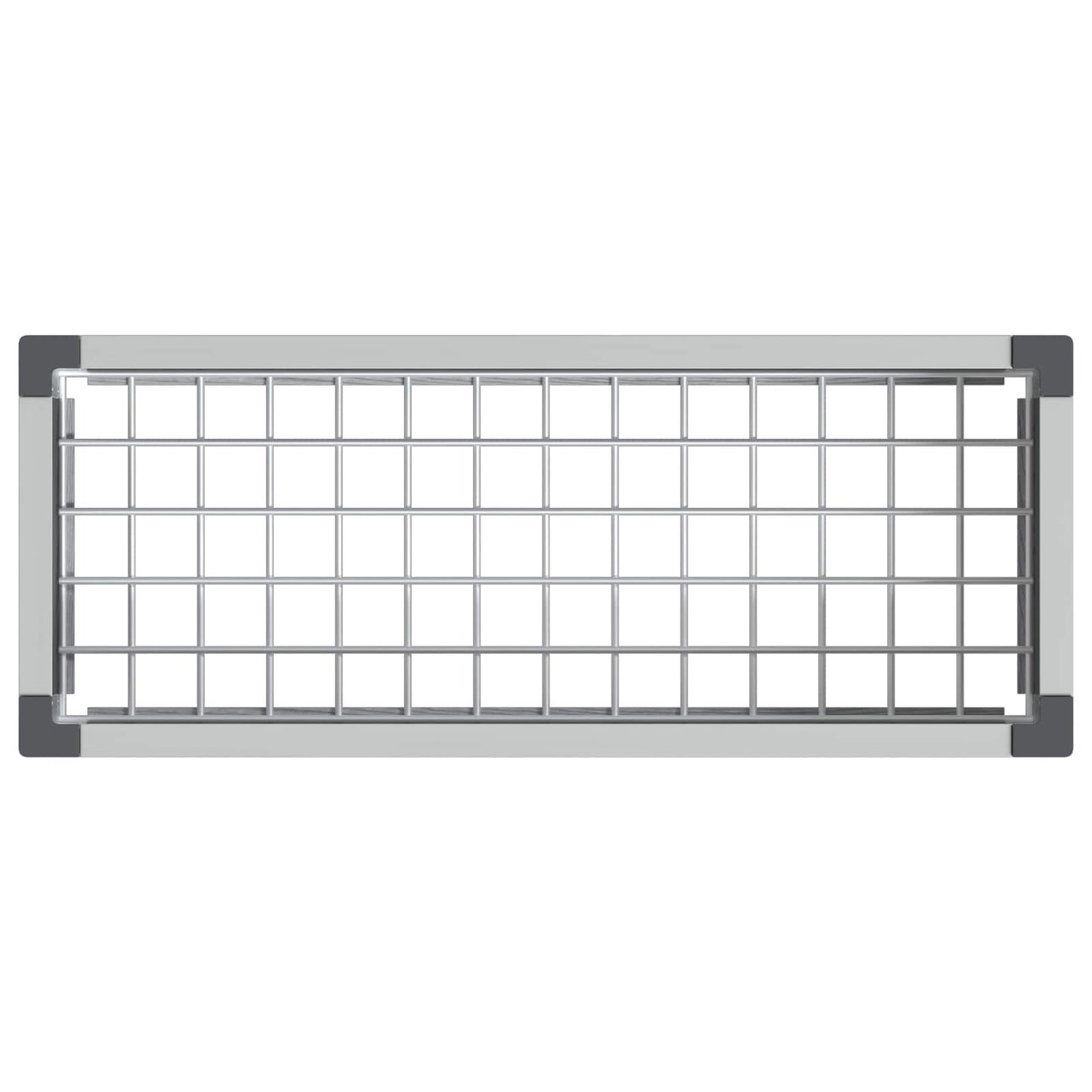 Paaukštinta sodo lova Pilka 75 x 30 x 22 cm WPC ir aliuminis