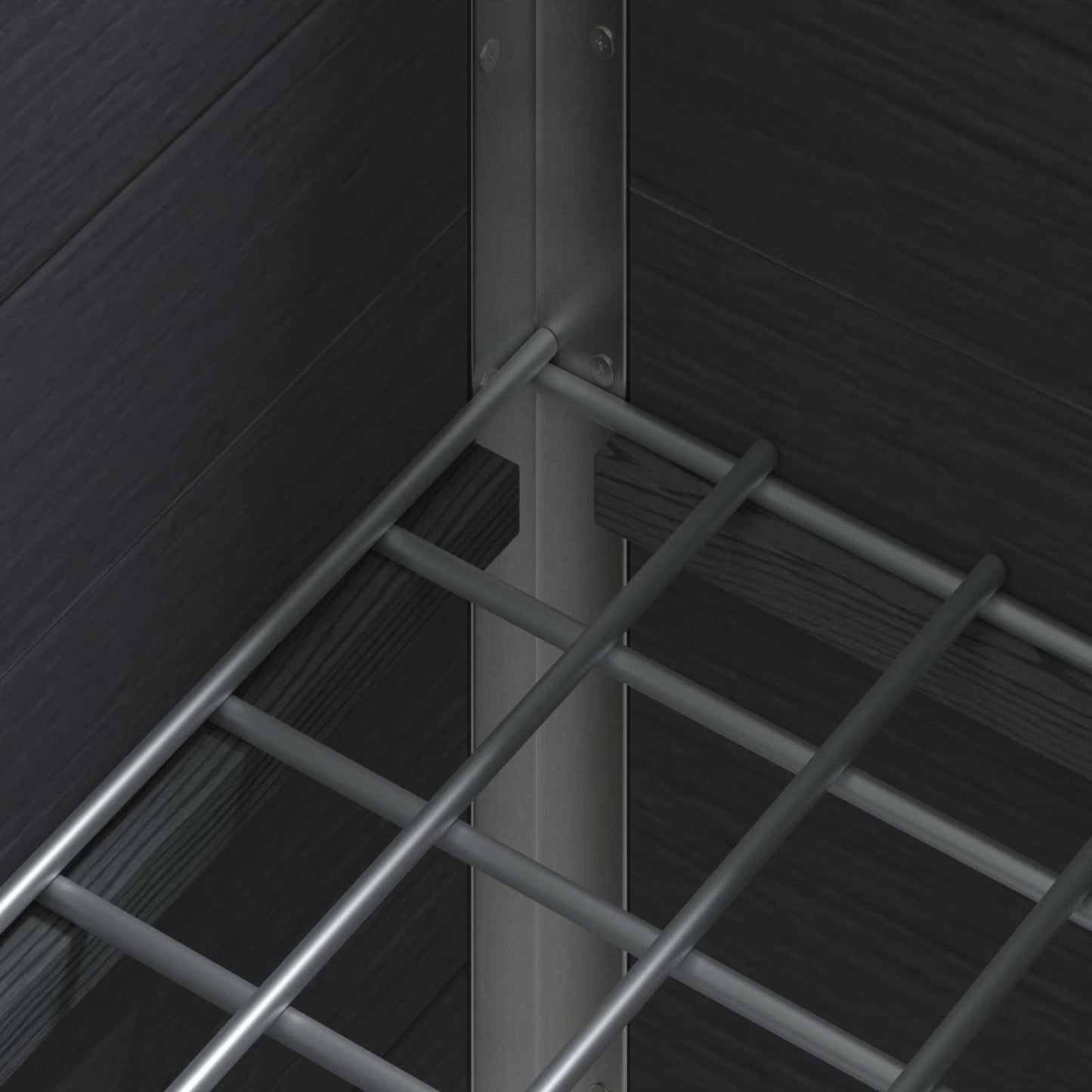 Paaukštinta sodo lova Pilka 100 x 30 x 22 cm WPC ir aliuminis