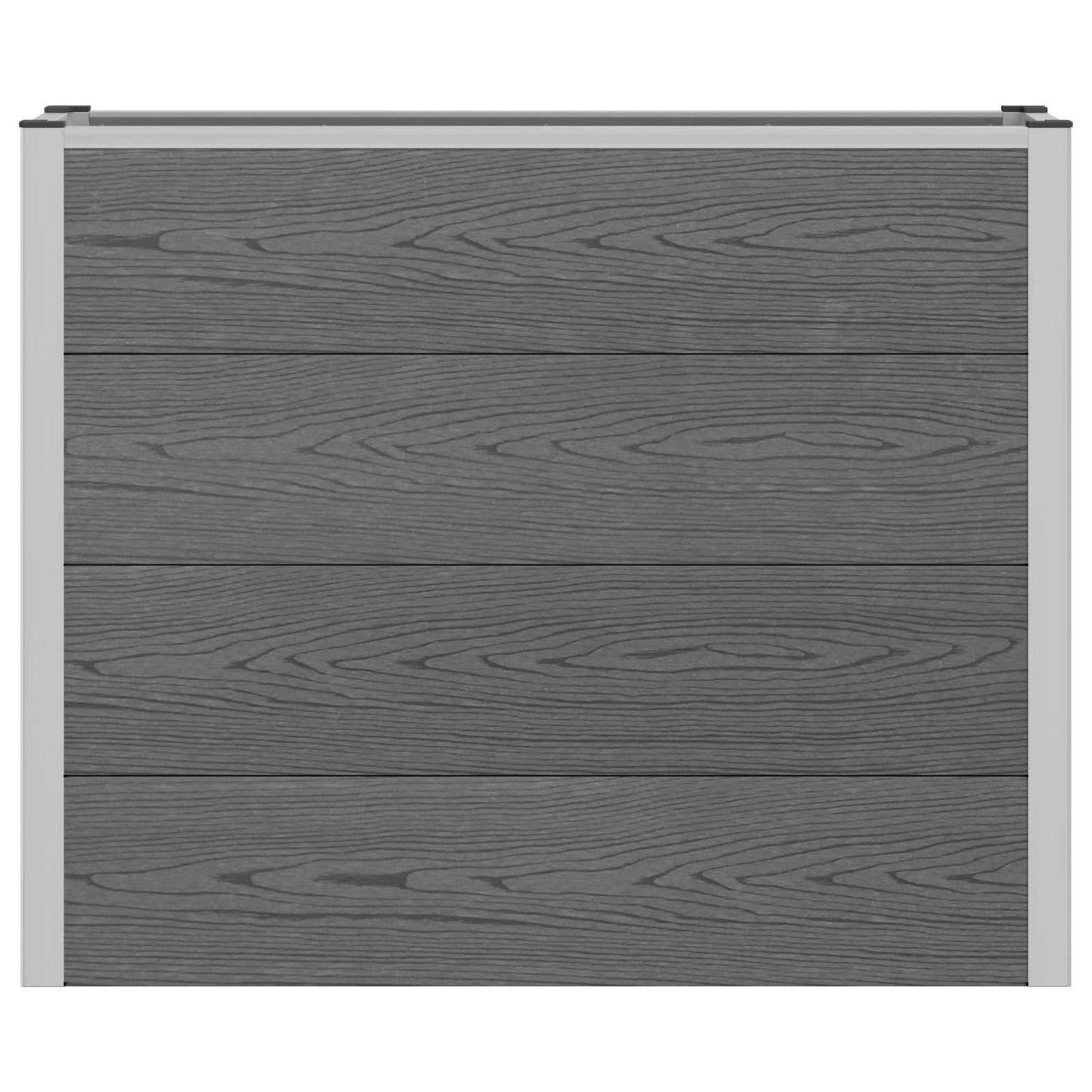 Paaukštinta sodo lova Pilka 100 x 30 x 22 cm WPC ir aliuminis